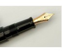Nakaya Portable Writer Kuro Roiro (Black) Fountain Pen with Pinkgold Wisteria Stopper