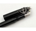 Nakaya Writer Portable Kuro-Roiro Fountain Pen with Fumigated Dragon and Jewel Stopper