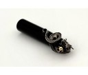 Nakaya Writer Portable Kuro-Roiro Fountain Pen with Fumigated Dragon and Jewel Stopper
