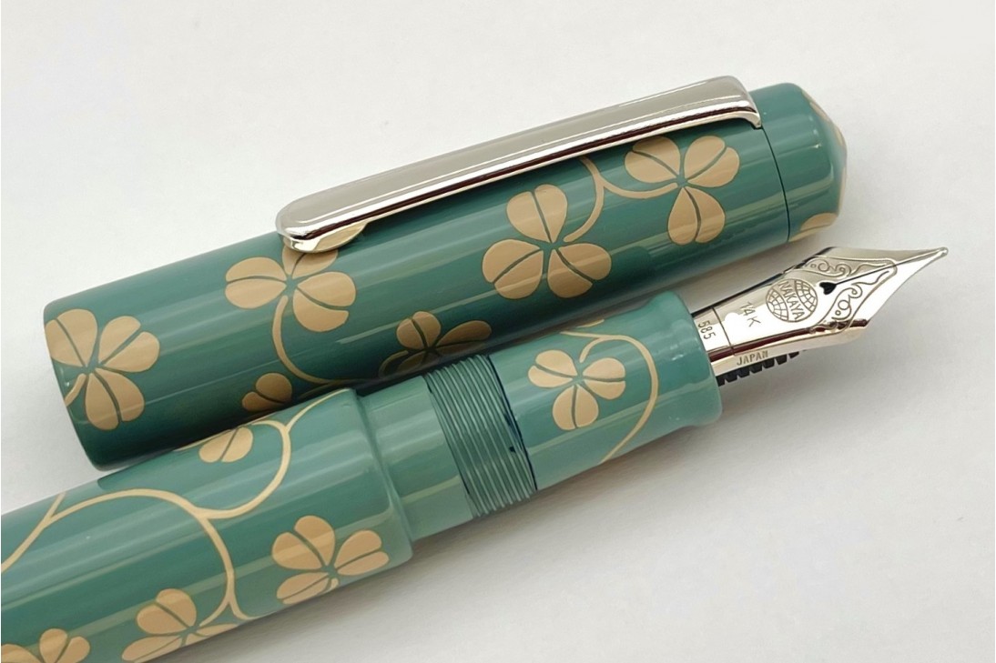 Nakaya Piccolo Long Writer Clover Arabesque (Motif in Shiro) Fountain Pen