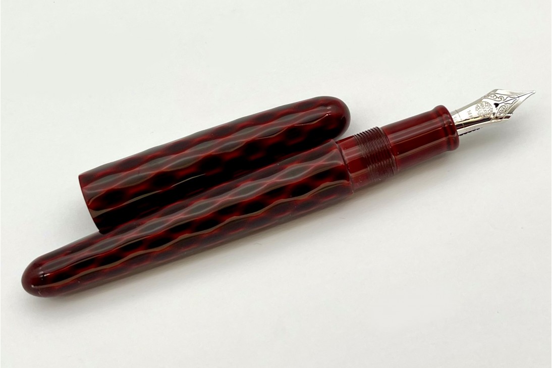 Nakaya Tsumugi Portable Hanabishi (Aka-Tamenuri) Fountain Pen