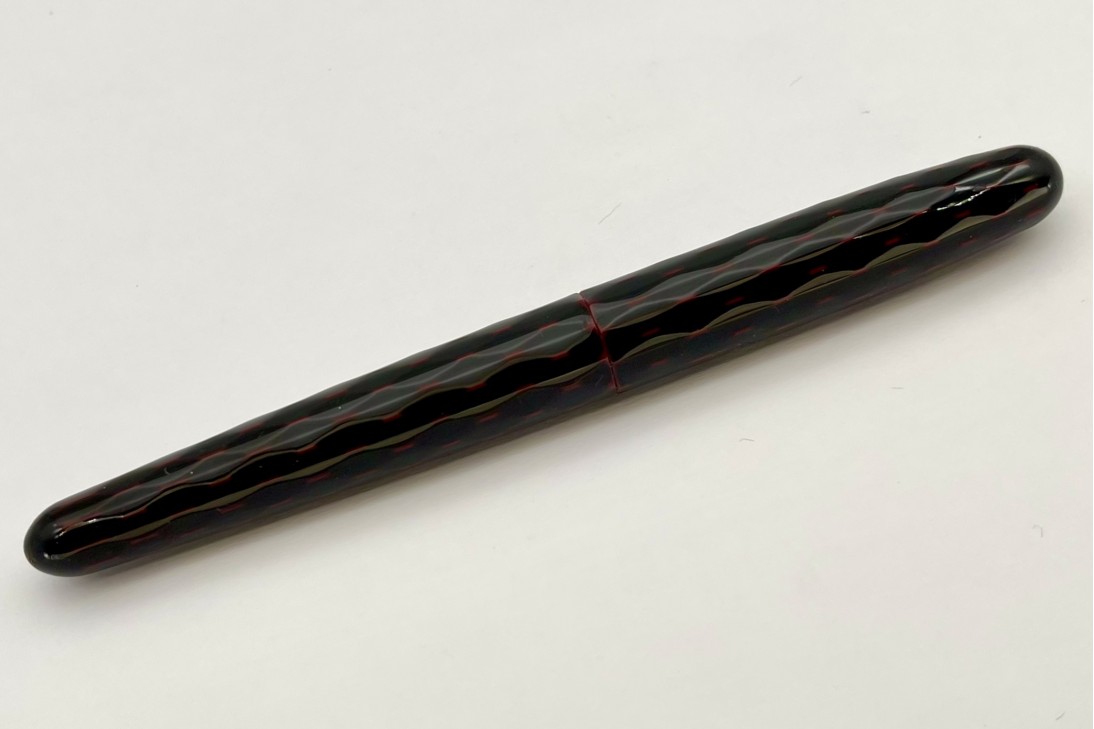 Nakaya Tsumugi Portable Kasuri (Kuro-Tamenuri) Fountain Pen