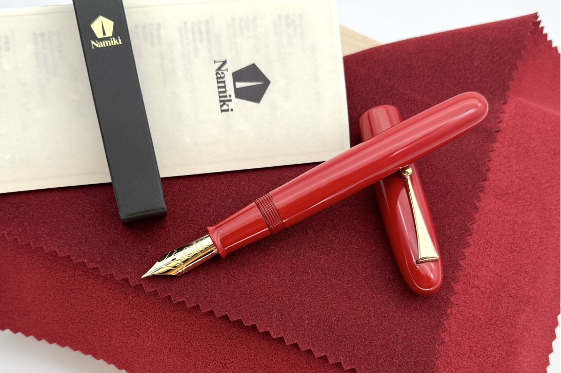 Namiki Emperor Size Red Urushi Fountain Pen