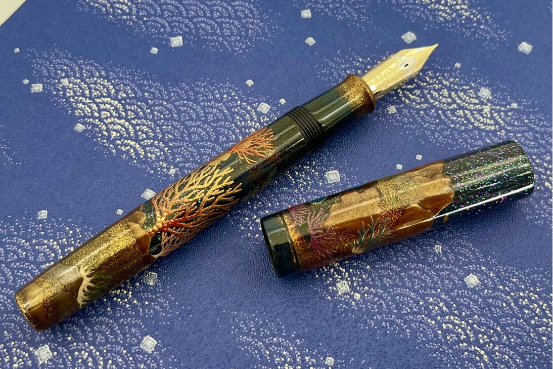 Namiki Limited Edition 2021 Emperor Coral Maki-e Fountain Pen