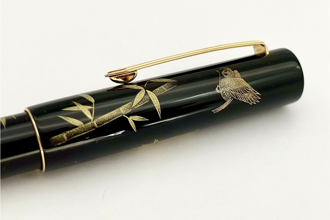 Namiki Yukari Chinkin Bamboo and Sparrow Fountain Pen