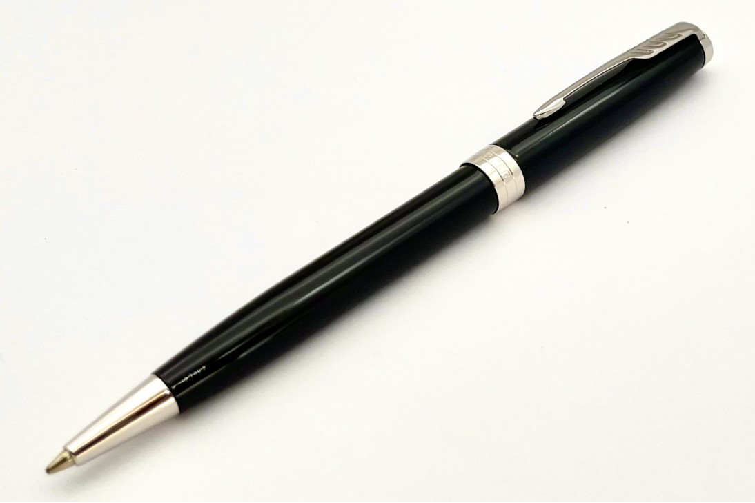 Parker 161950792 Sonnet Black Chrome Trim Ballpoint Pen