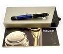Pelikan Souveran M400 Blue and Black Fountain Pen (Old Logo)
