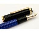 Pelikan Souveran M400 Blue and Black Fountain Pen (Old Logo)