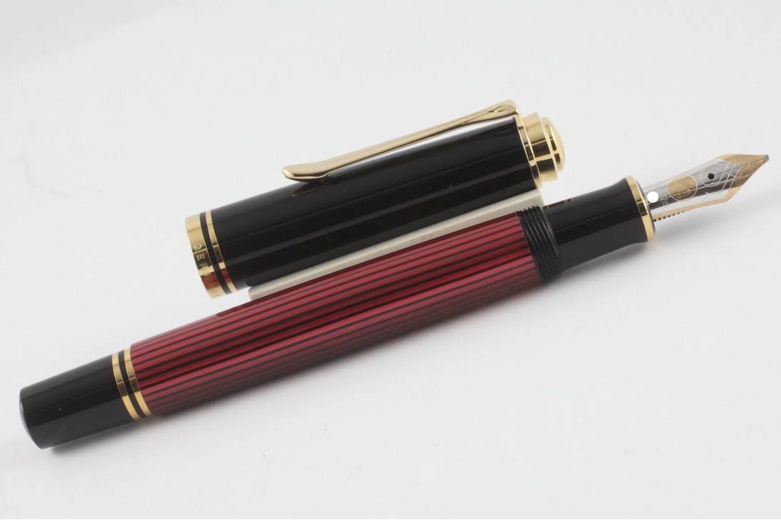 Pelikan Souveran M600 Red and Black Fountain Pen - New Logo
