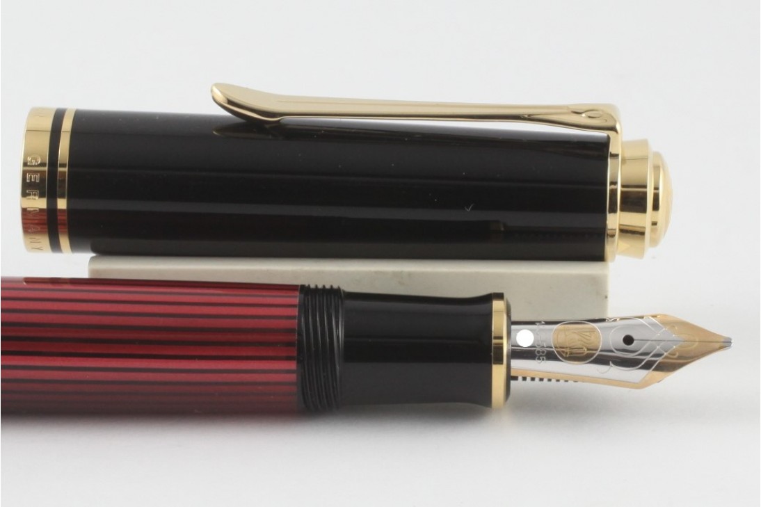 Pelikan Souveran M600 Red and Black Fountain Pen - New Logo