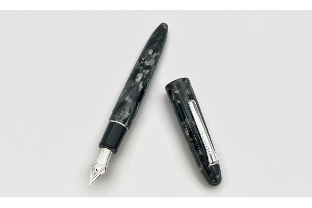 Sailor King of Pens Grey Mosaic Rhodium Trim Fountain Pen