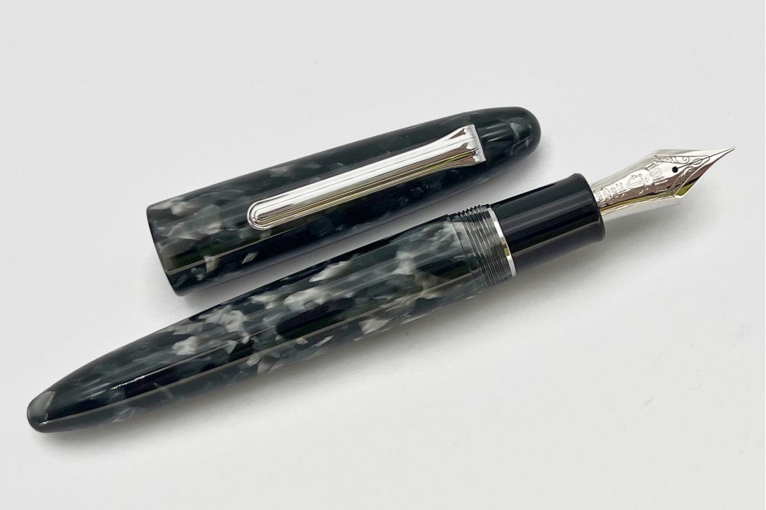 Sailor King of Pens Grey Mosaic Rhodium Trim Fountain Pen