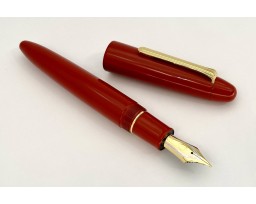 Sailor Special Edition King of Pens (KOP) Kaga Urushi Cherry Red Gold Trim Fountain Pen