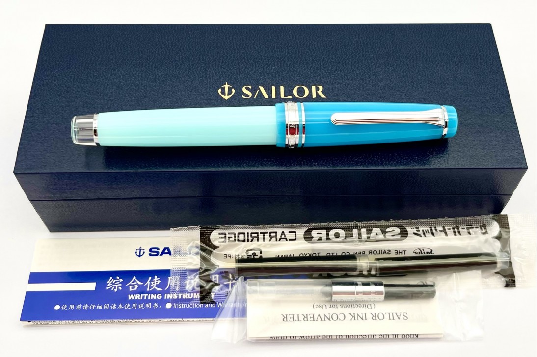 Sailor Cocktail Exclusive 2022 Limited Edition Pro Gear Blue Train Fountain Pen