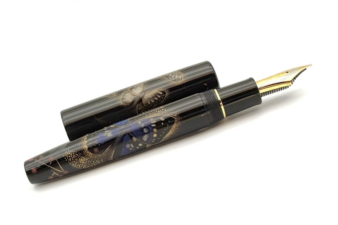 Sailor Limited Edition King of Pens (KOP) Chinkin Giant Purple Butterfly Fountain Pen
