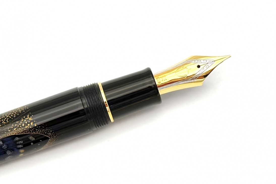 Sailor Limited Edition King of Pens (KOP) Chinkin Giant Purple Butterfly Fountain Pen