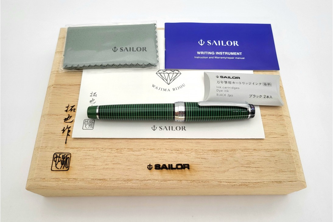 Sailor Limited Edition Progear Wajima Bijou Emerald Fountain Pen