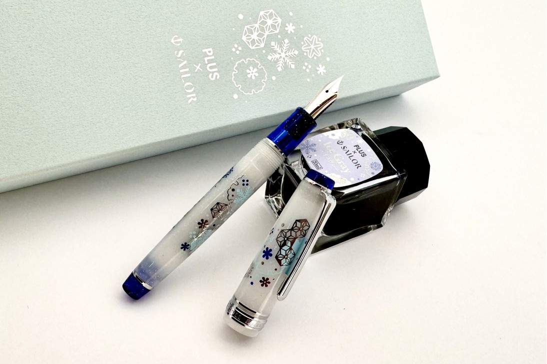 Sailor x Plus Limited Edition ProGear Slim First Snow Fountain Pen (MF Nib)
