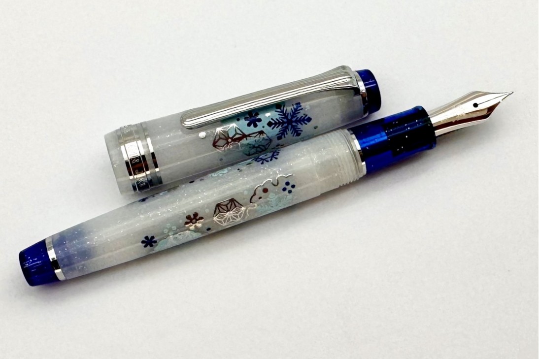 Sailor x Plus Limited Edition ProGear Slim First Snow Fountain Pen (MF Nib)