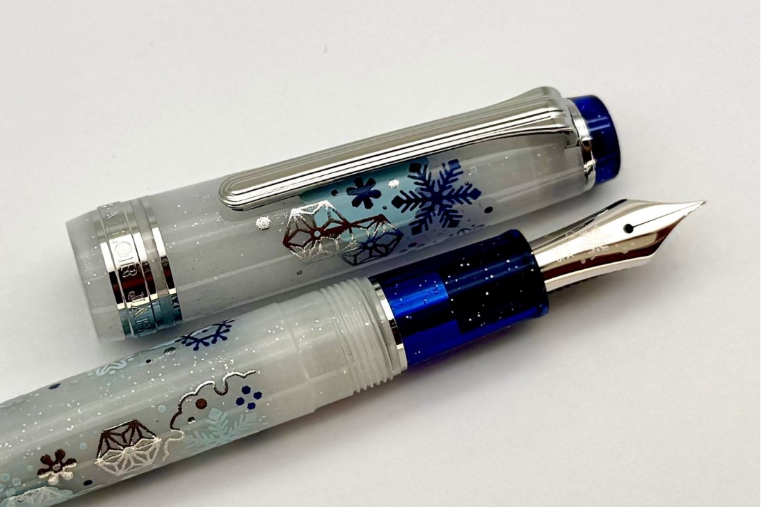 Sailor x Plus Limited Edition ProGear Slim First Snow Fountain Pen (MF Nib)