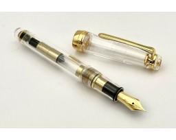 Sailor ProGear Slim Clear Demostrator Gold Trim Fountain Pen