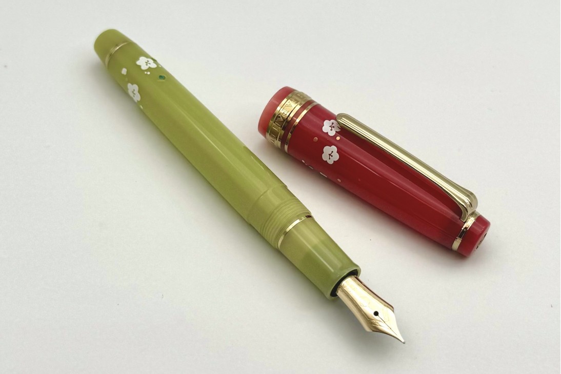 Sailor ProGear Slim Princess Raden Uguisu Fountain Pen Special Package Set