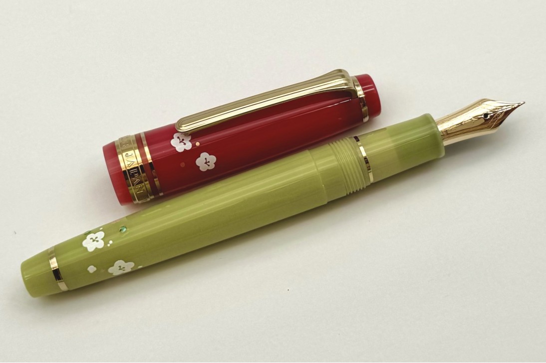 Sailor ProGear Slim Princess Raden Uguisu Fountain Pen Special Package Set