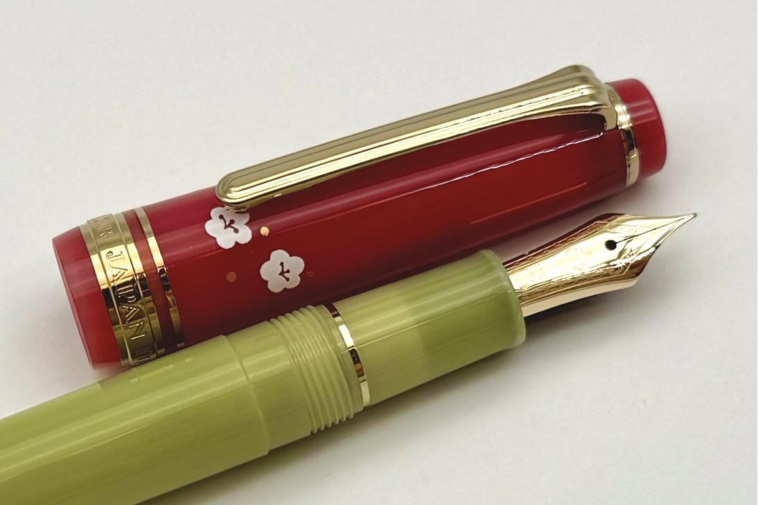 Sailor ProGear Slim Princess Raden Uguisu Fountain Pen Special Package Set