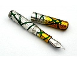 Schon DSGN Anodized Aluminum Autumn Faceted Pocket Six Fountain Pen