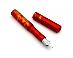 Schon DSGN Anodized Aluminum Fire Pocket Six Fountain Pen