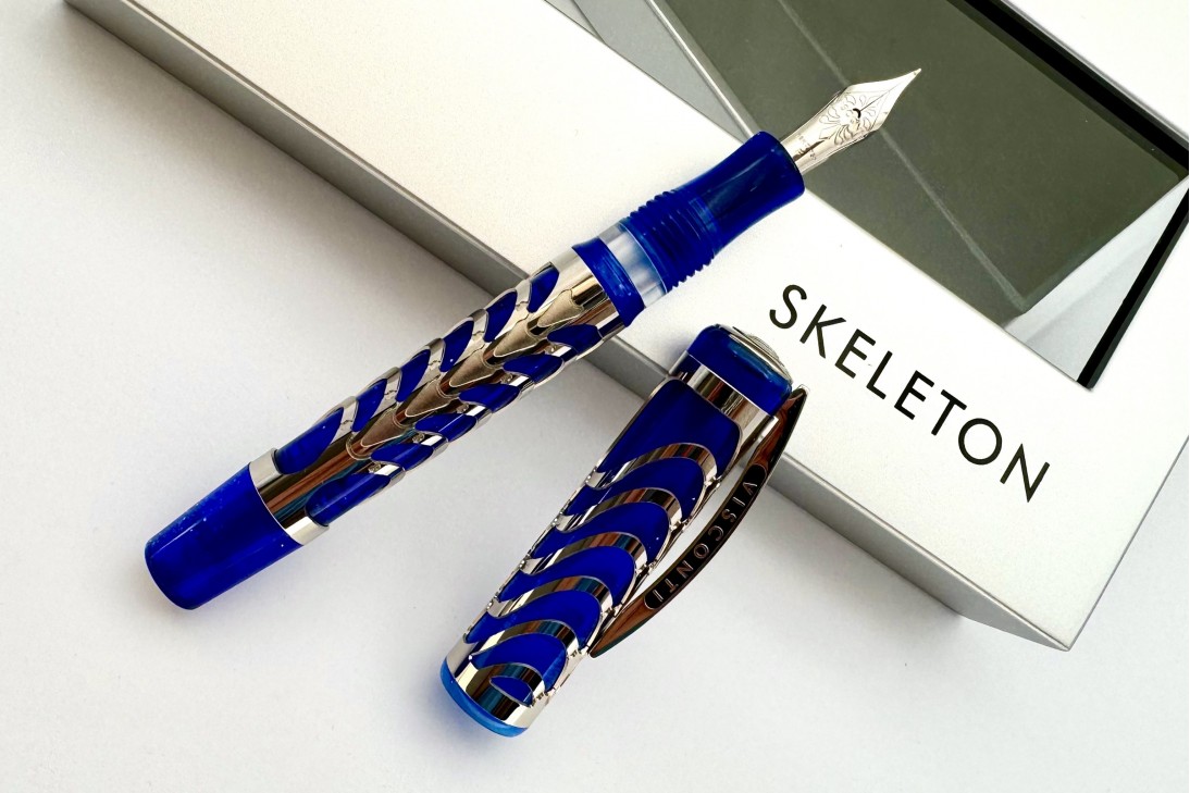 Visconti Limited Edition Skeleton Sapphire Blue Fountain Pen