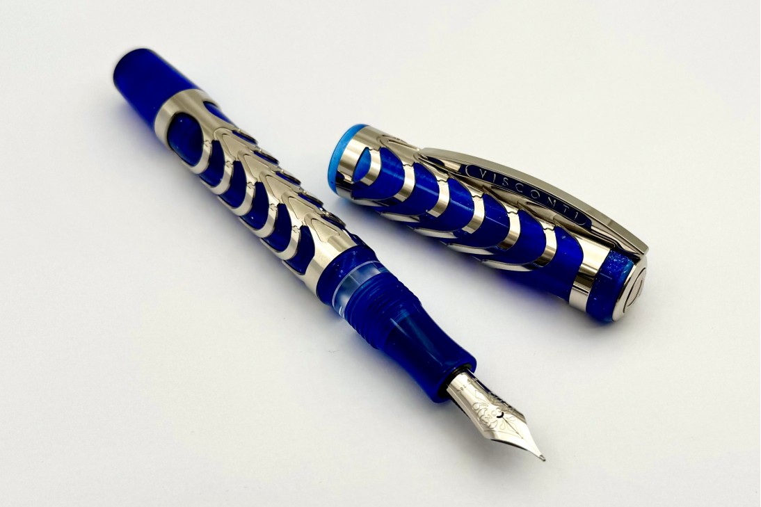 Visconti Limited Edition Skeleton Sapphire Blue Fountain Pen
