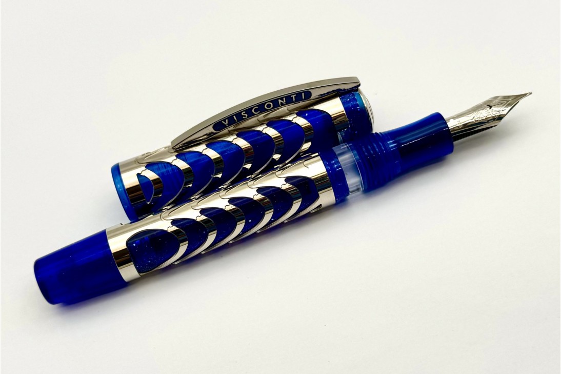 Visconti Limited Edition Skeleton Sapphire Blue Fountain Pen