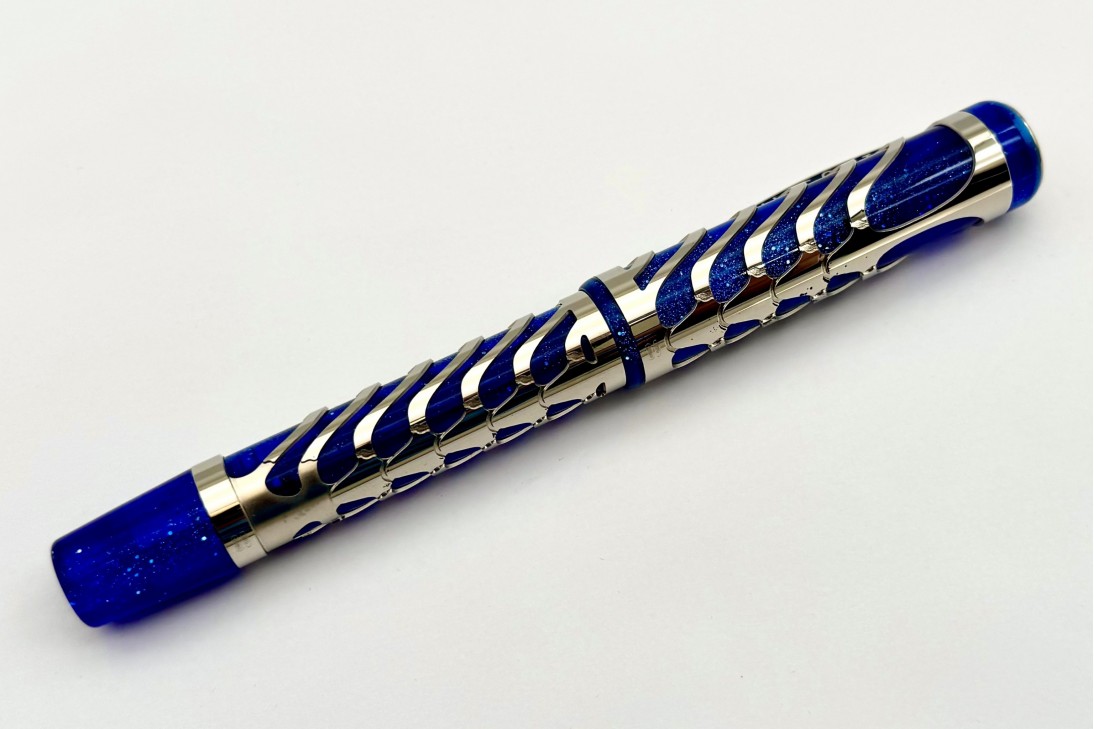 Visconti Limited Edition Skeleton Sapphire Blue Fountain Pen