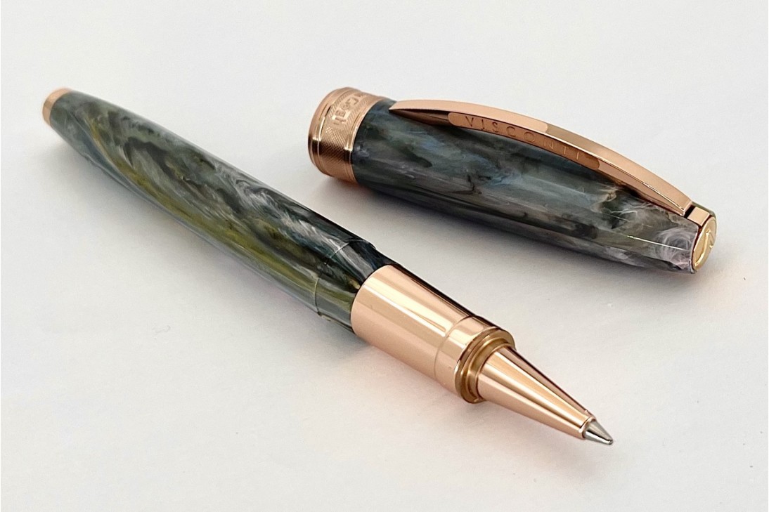 Visconti Van Gogh Orchard in Blossom Rose Gold Trim Roller Pen