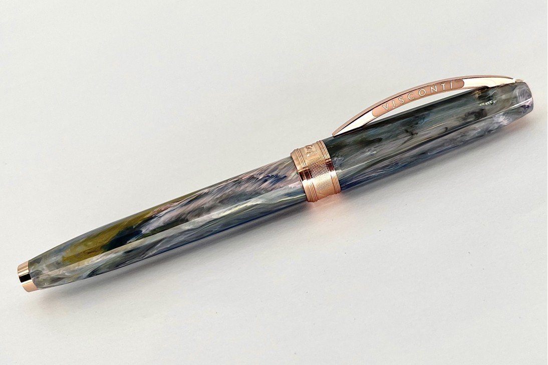 Visconti Van Gogh Orchard in Blossom Rose Gold Trim Roller Pen