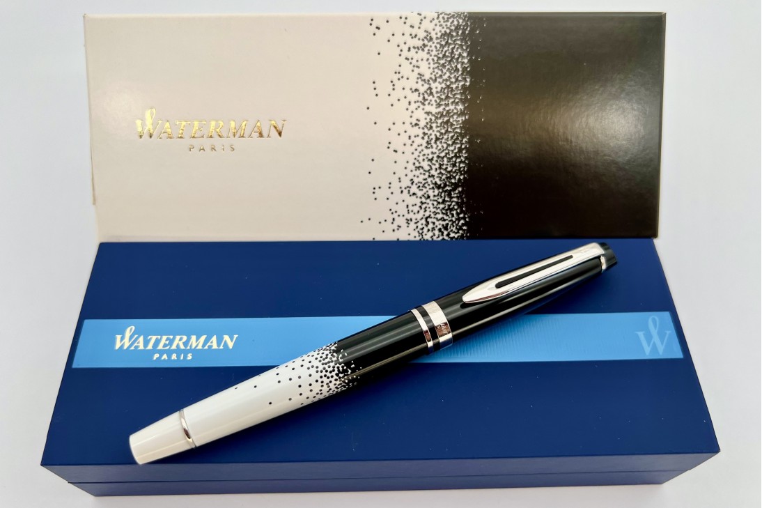 Waterman Expert Ombres Et Lumieres Chrome Trim Roller Ball Pen