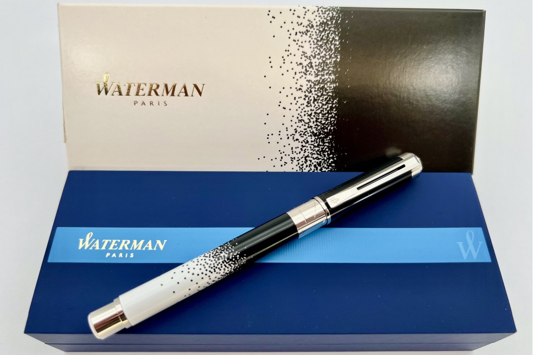 Waterman Perspective Ombres Et Lumieres Chrome Trim Roller Ball Pen