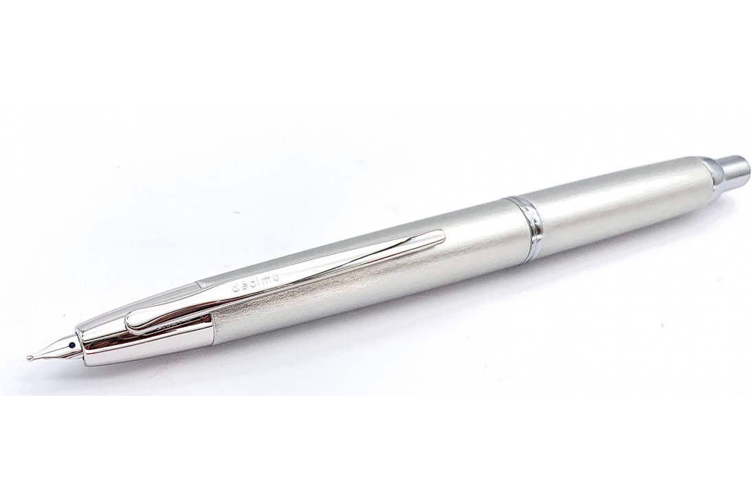 PILOT CAPLESS VANISHING POINT DECIMO 20 SILVER FOUNTAIN PEN