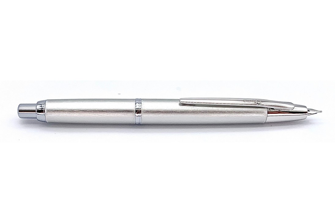 PILOT CAPLESS VANISHING POINT DECIMO 20 SILVER FOUNTAIN PEN