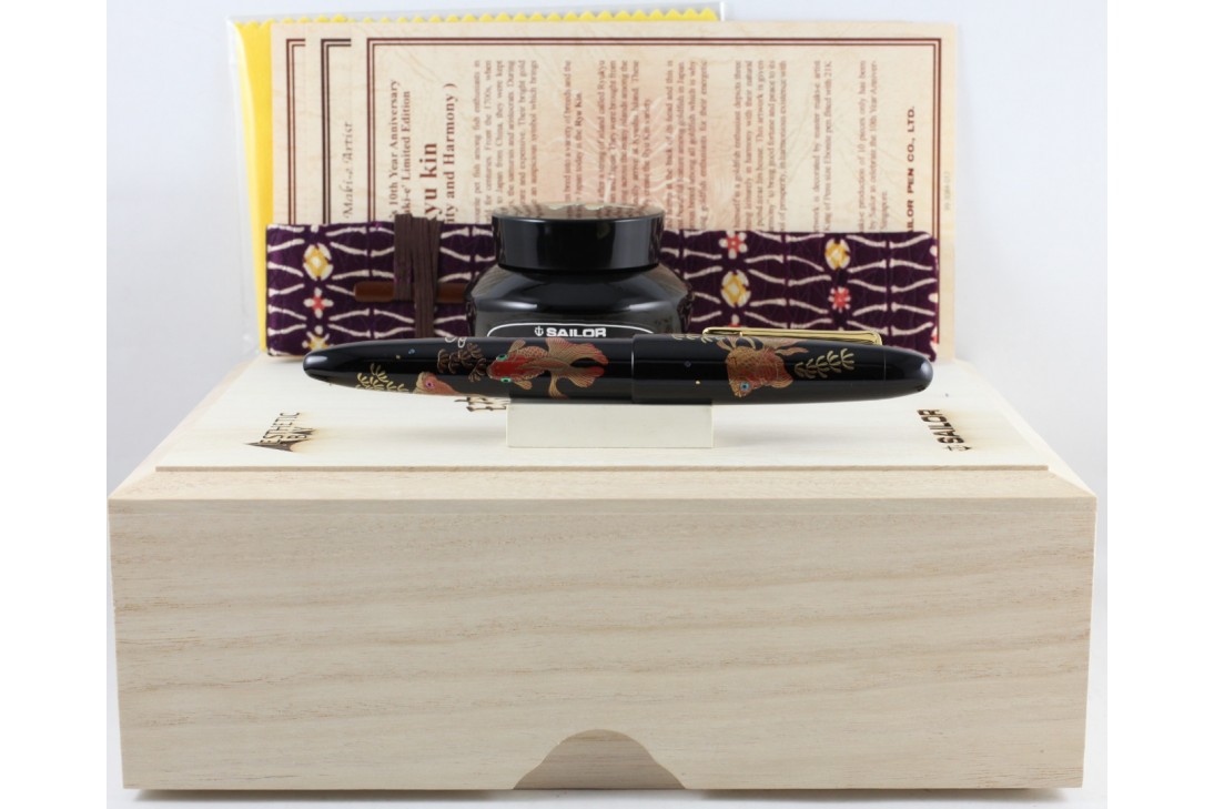 Sailor Limited Edition King of Pens GoldFishes 'Ryu Kin' Maki-e Anniversary Fountain Pen