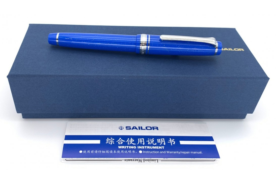 Sailor Limited Edition ProGear Slim Blue Dwarf Fountain Pen