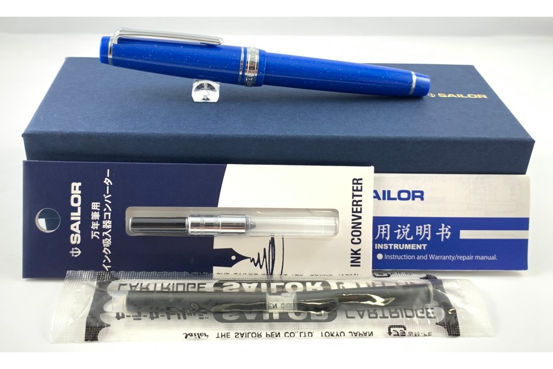 Sailor Limited Edition ProGear Slim Blue Dwarf Fountain Pen
