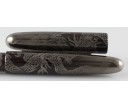 Nakaya Cigar Portable Aka-Tame Gin Bokashi Ascending Silver Dragon Fountain Pen