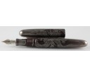 Nakaya Cigar Portable Aka-Tame Gin Bokashi Ascending Silver Dragon Fountain Pen