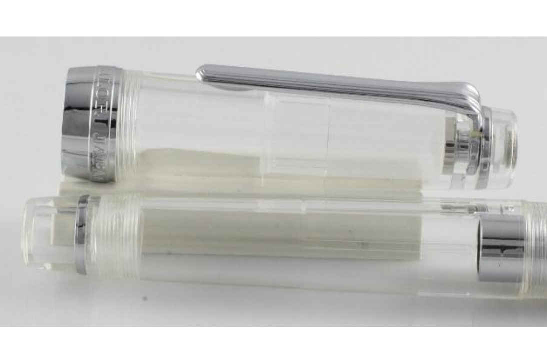 Sailor Professional Gear Clear Demonstrator Rhodium Trim Fountain Pen
