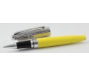 Caran d'Ache Leman Bicolour Yellow Silver Roller Ball Pen