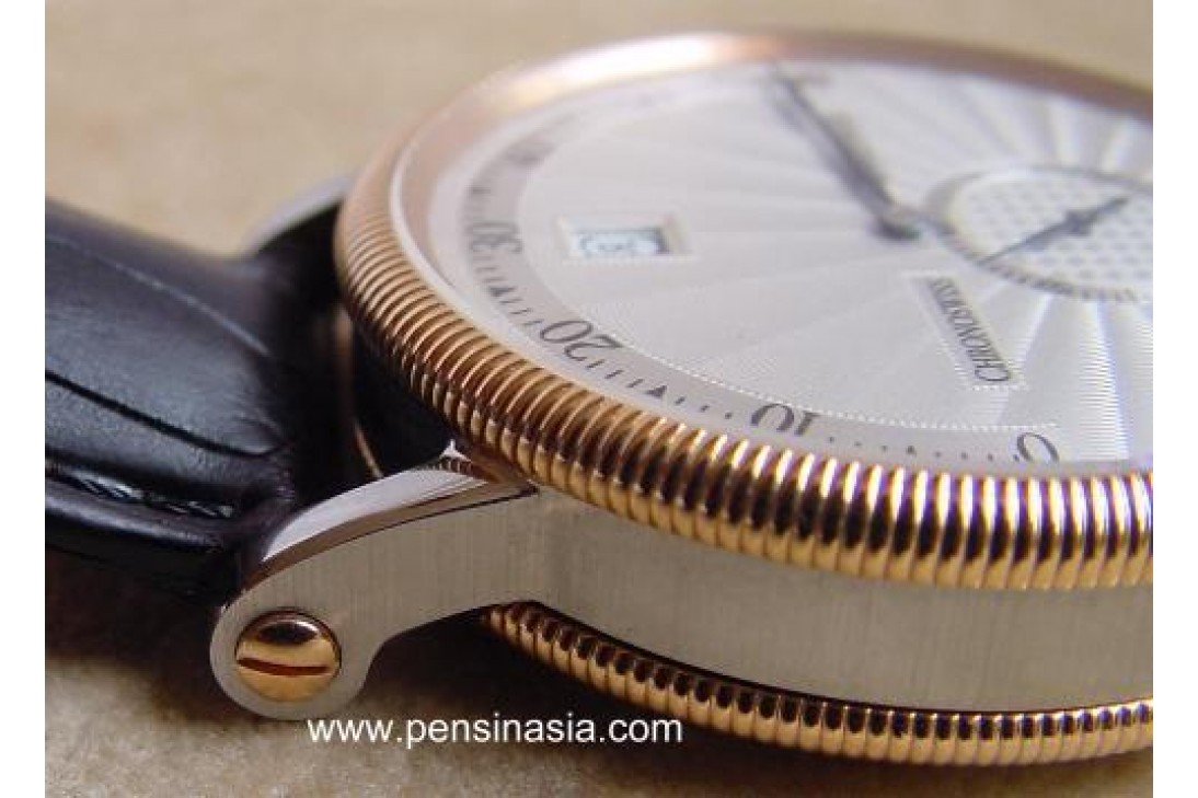 Chronoswiss Delphis in Steel and Rosegold Retrograde Displays - The Digital Analogue Retrograde