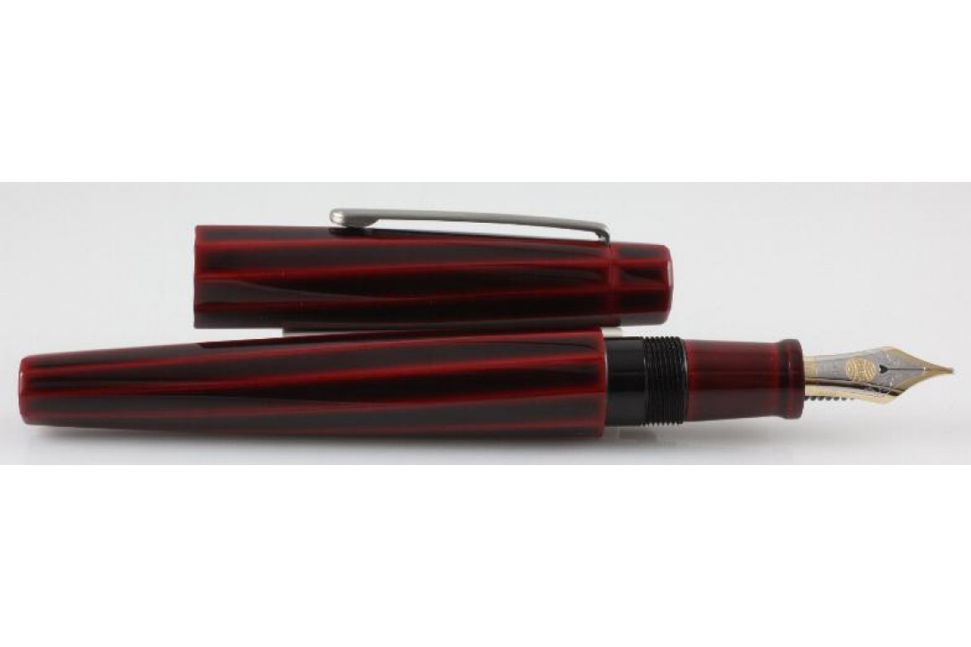 Nakaya Decapod Writer Aka-Tamenuri ( Redish Red ) Fountain Pen
