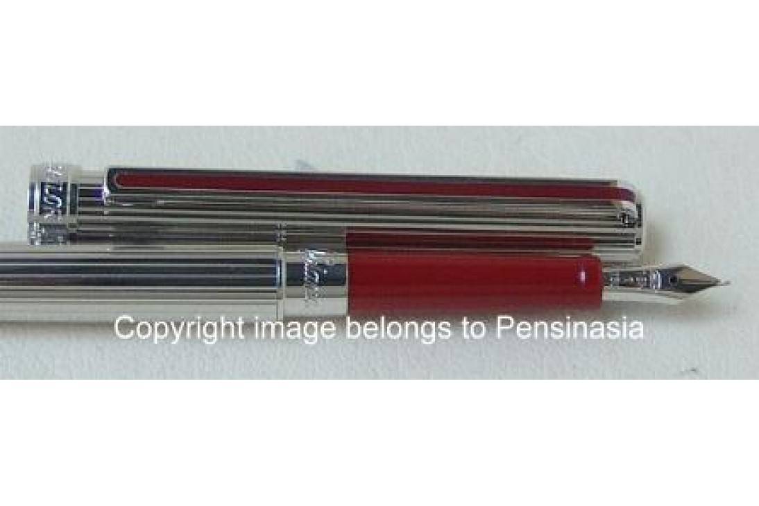 Sailor Chalana Silver Stripe Maroon Fountain Pen